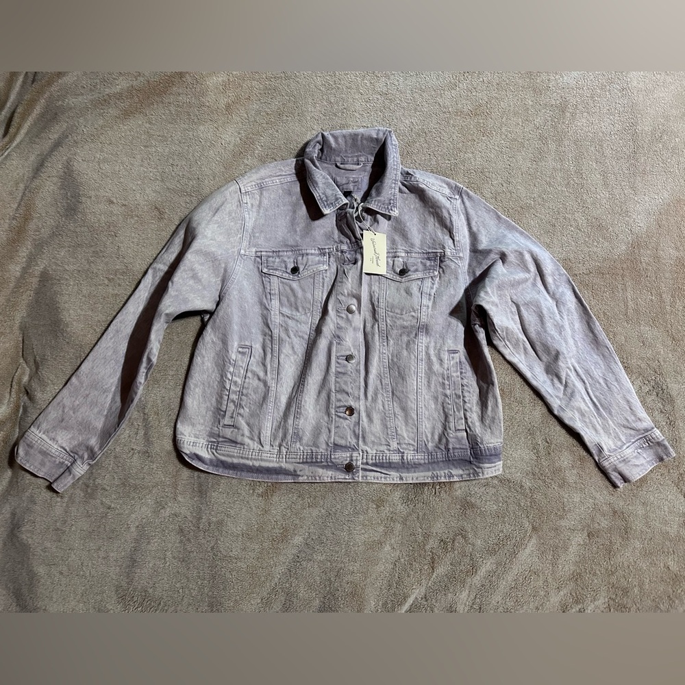 XXL light purple denim jacket